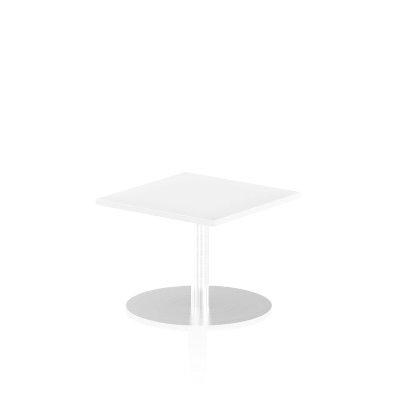 Italia Square Poseur Table - MFC Material, Self-Assembly, Bistro Leg, Silver Frame, 5-Year Guarantee - 1000x1000, 800x800, 600x600mm Sizes