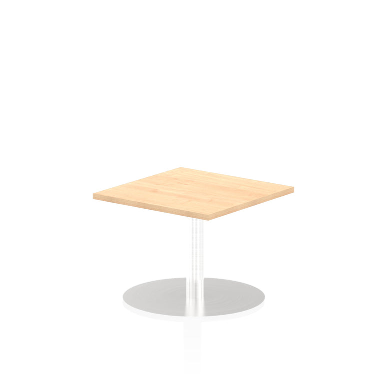 Italia Square Poseur Table - MFC Material, Self-Assembly, Bistro Leg, Silver Frame, 5-Year Guarantee - 1000x1000, 800x800, 600x600mm Sizes