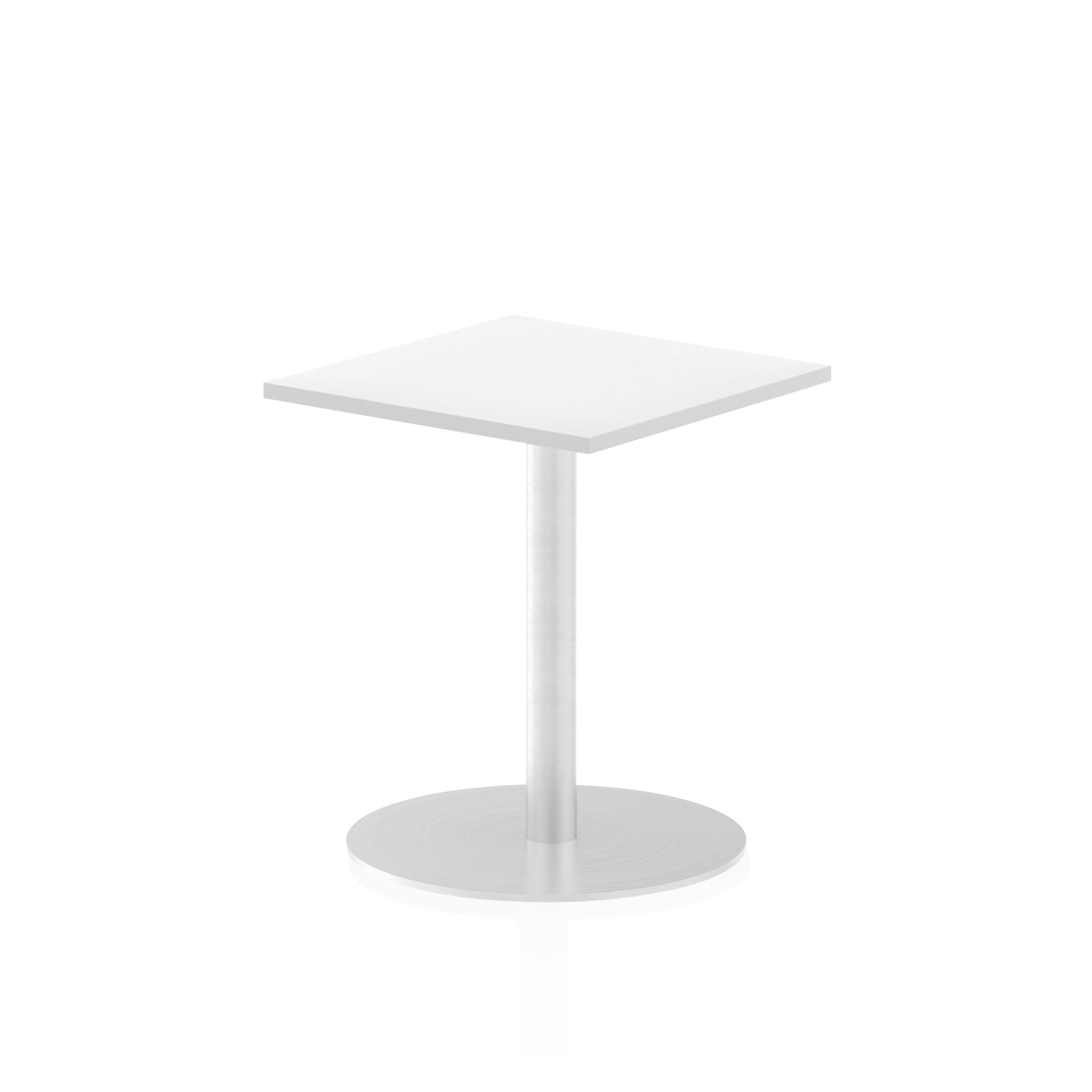 Italia Square Poseur Table - MFC Material, Self-Assembly, Bistro Leg, Silver Frame, 5-Year Guarantee - 1000x1000, 800x800, 600x600mm Sizes