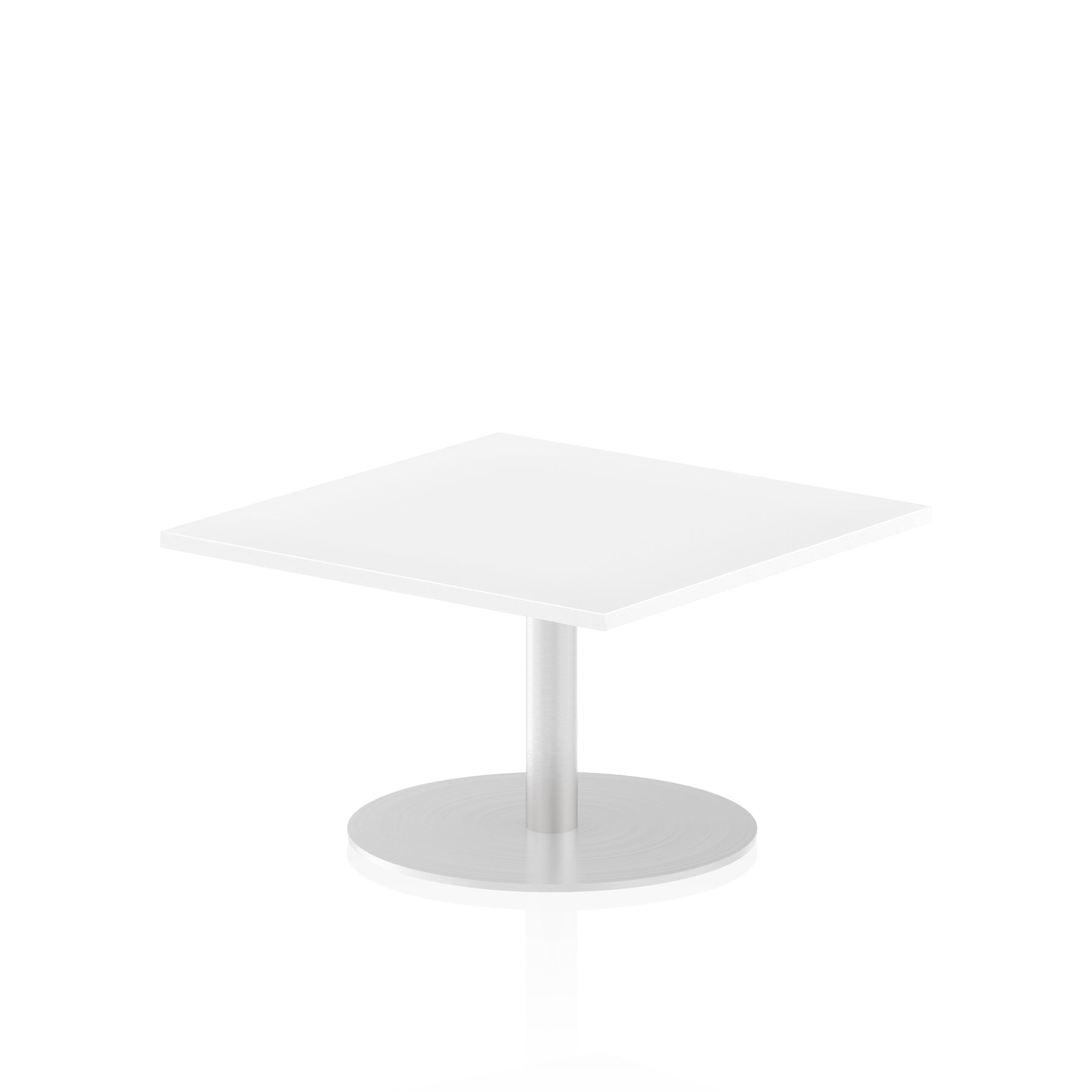 Italia Square Poseur Table - MFC Material, Self-Assembly, Bistro Leg, Silver Frame, 5-Year Guarantee - 1000x1000, 800x800, 600x600mm Sizes