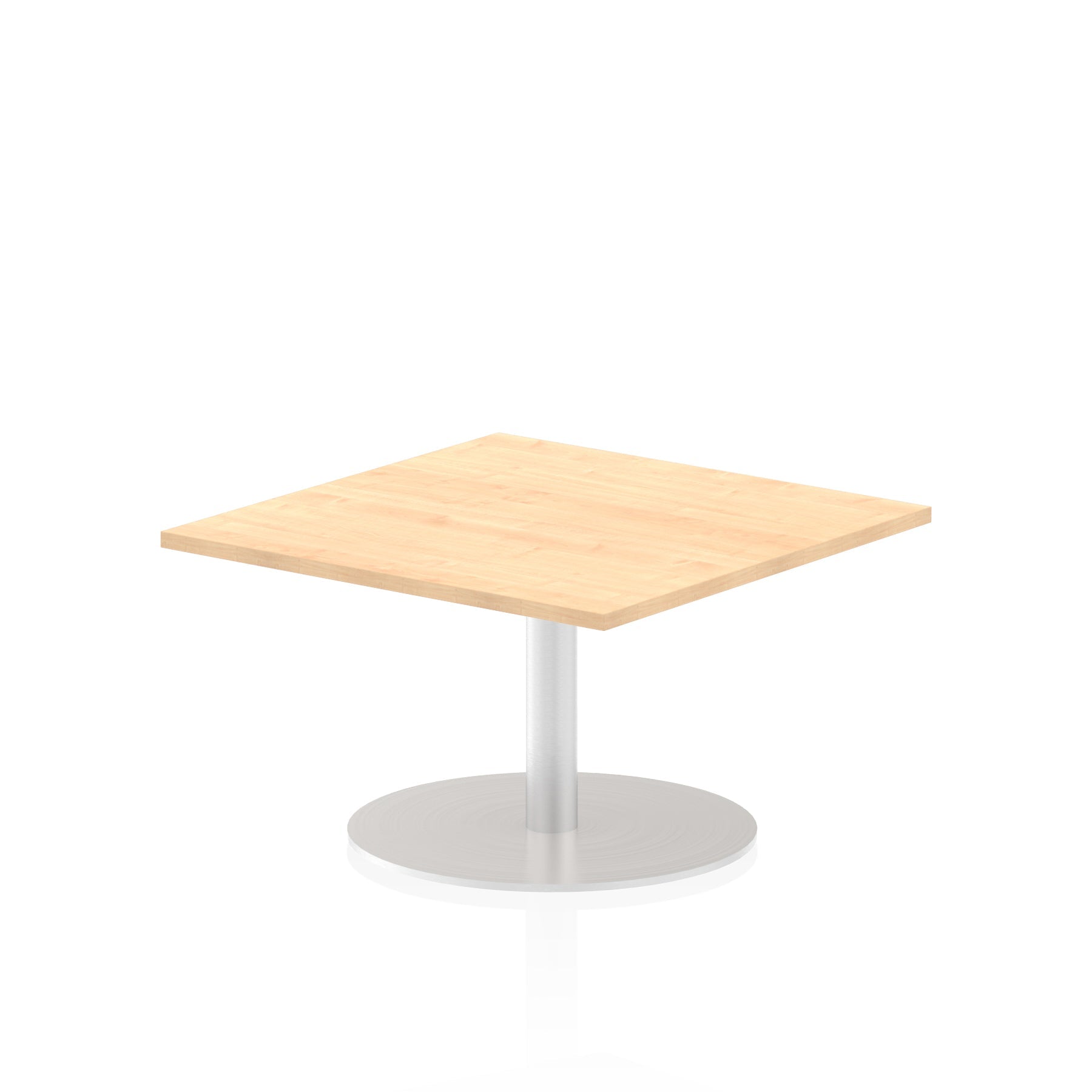 Italia Square Poseur Table - MFC Material, Self-Assembly, Bistro Leg, Silver Frame, 5-Year Guarantee - 1000x1000, 800x800, 600x600mm Sizes