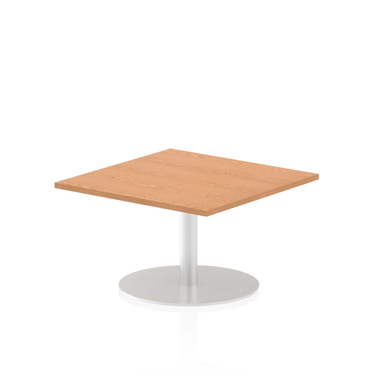 Italia Square Poseur Table - MFC Material, Self-Assembly, Bistro Leg, Silver Frame, 5-Year Guarantee - 1000x1000, 800x800, 600x600mm Sizes