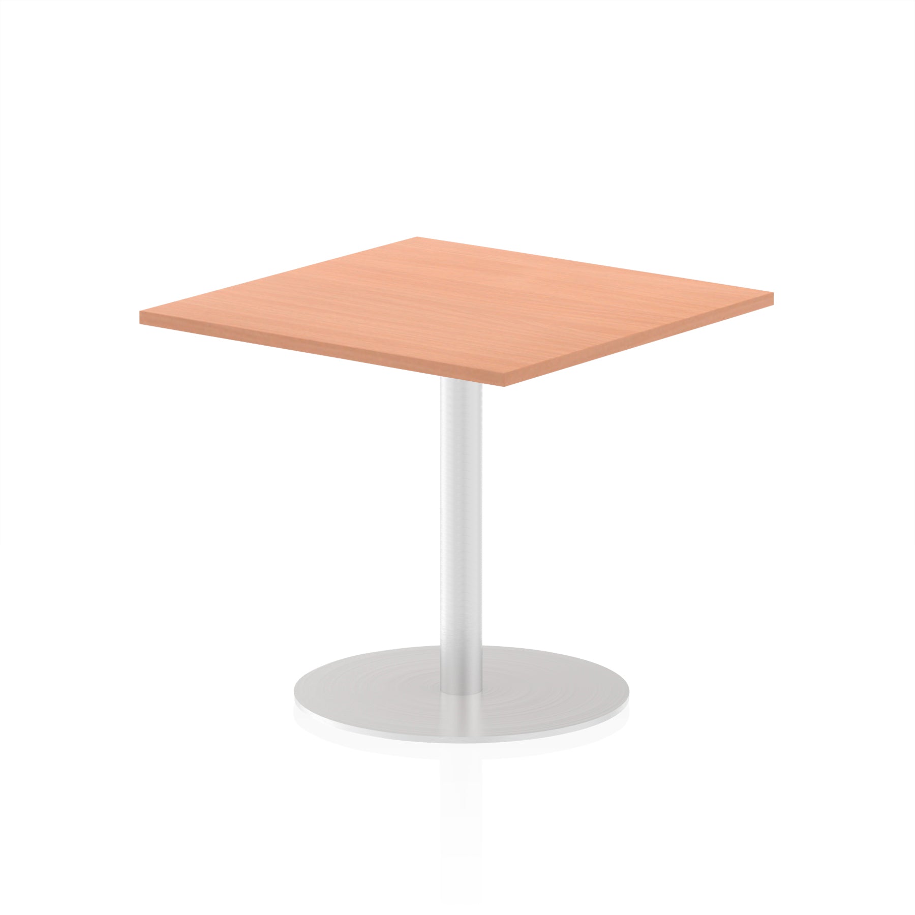 Italia Square Poseur Table - MFC Material, Self-Assembly, Bistro Leg, Silver Frame, 5-Year Guarantee - 1000x1000, 800x800, 600x600mm Sizes