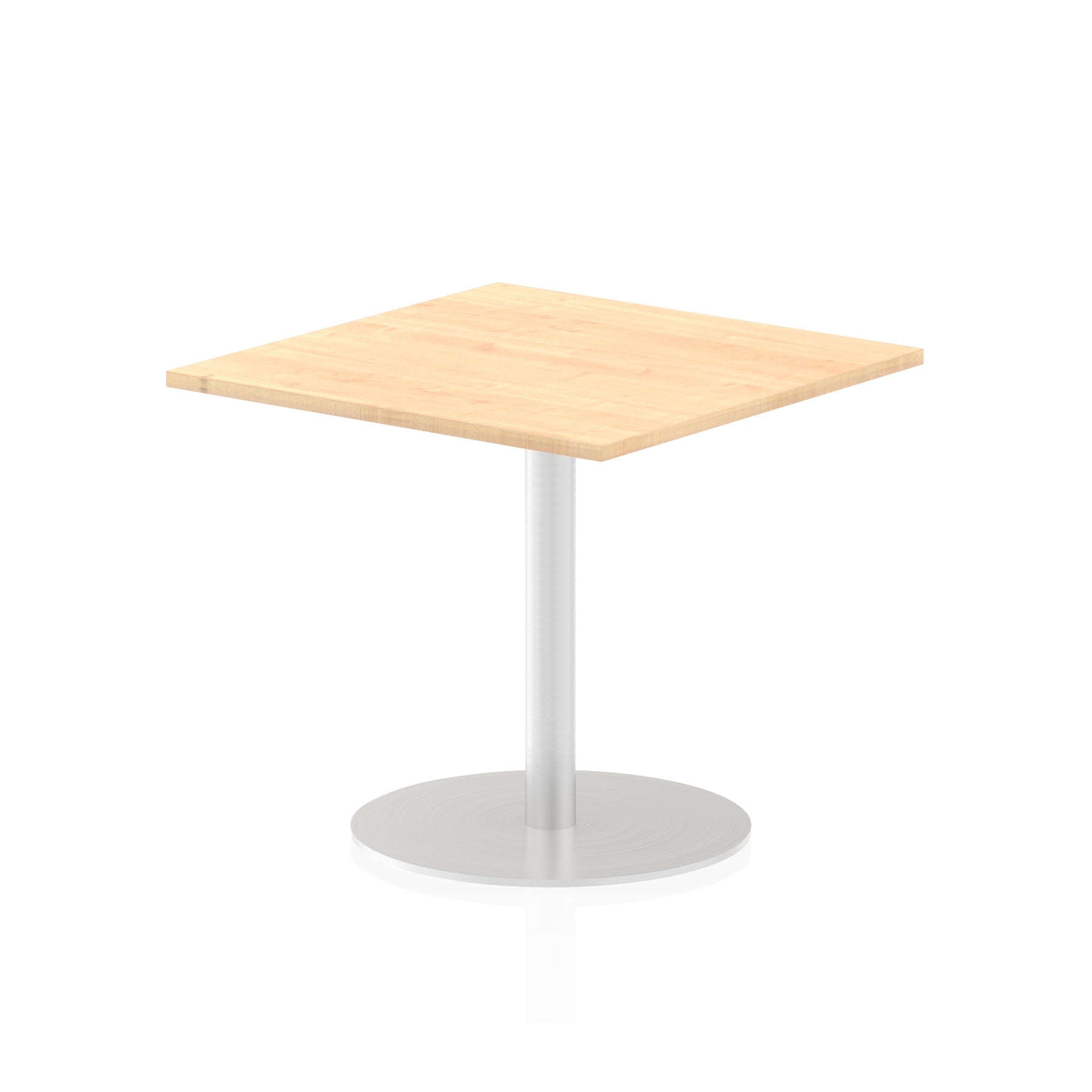 Italia Square Poseur Table - MFC Material, Self-Assembly, Bistro Leg, Silver Frame, 5-Year Guarantee - 1000x1000, 800x800, 600x600mm Sizes