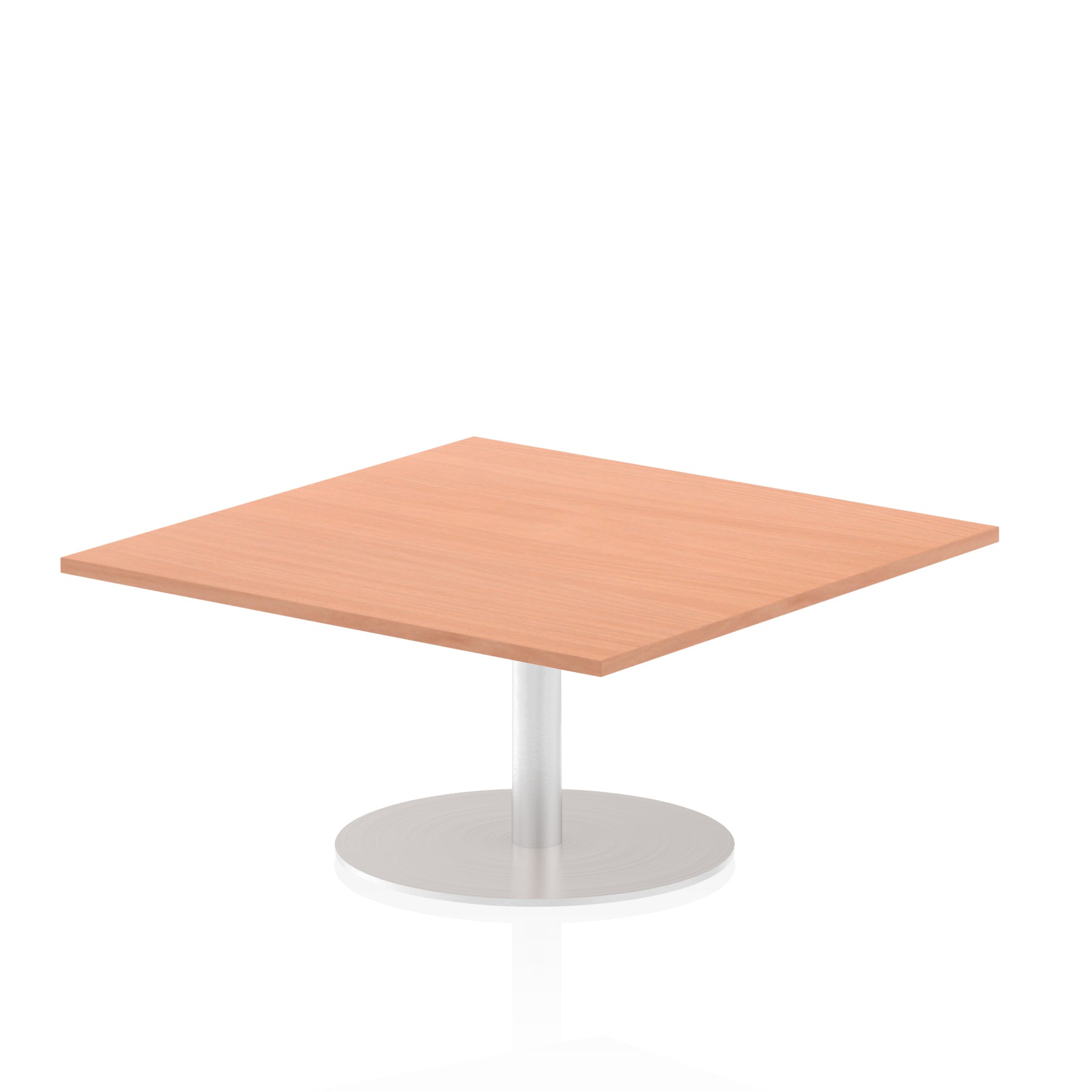 Italia Square Poseur Table - MFC Material, Self-Assembly, Bistro Leg, Silver Frame, 5-Year Guarantee - 1000x1000, 800x800, 600x600mm Sizes