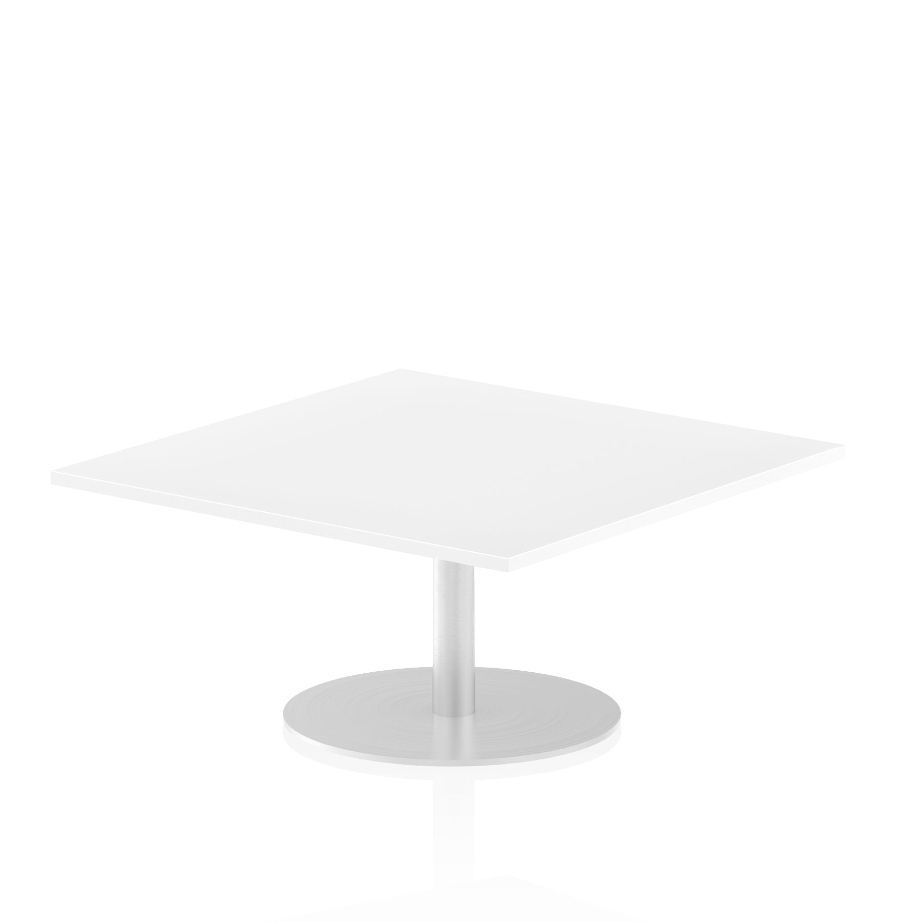 Italia Square Poseur Table - MFC Material, Self-Assembly, Bistro Leg, Silver Frame, 5-Year Guarantee - 1000x1000, 800x800, 600x600mm Sizes