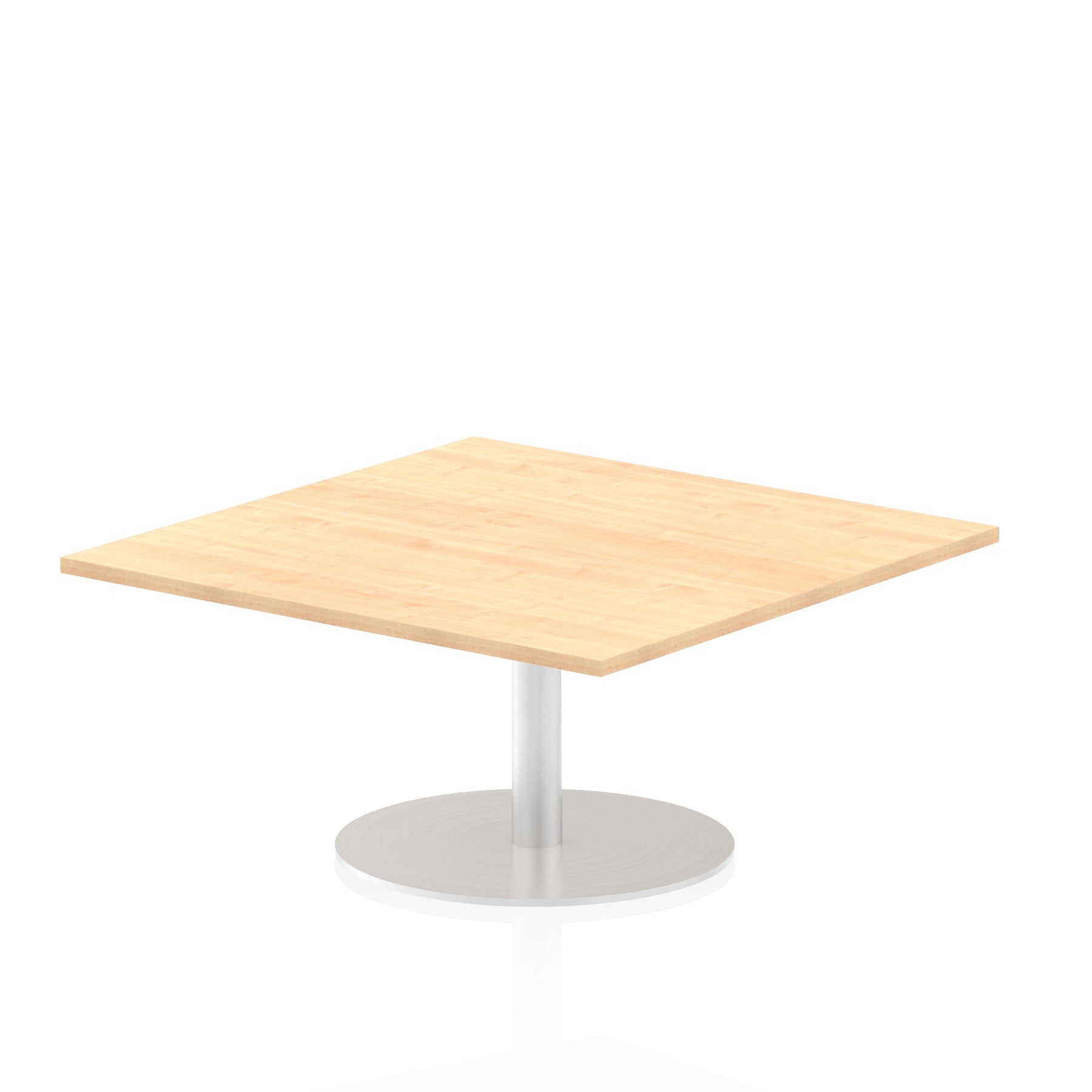 Italia Square Poseur Table - MFC Material, Self-Assembly, Bistro Leg, Silver Frame, 5-Year Guarantee - 1000x1000, 800x800, 600x600mm Sizes