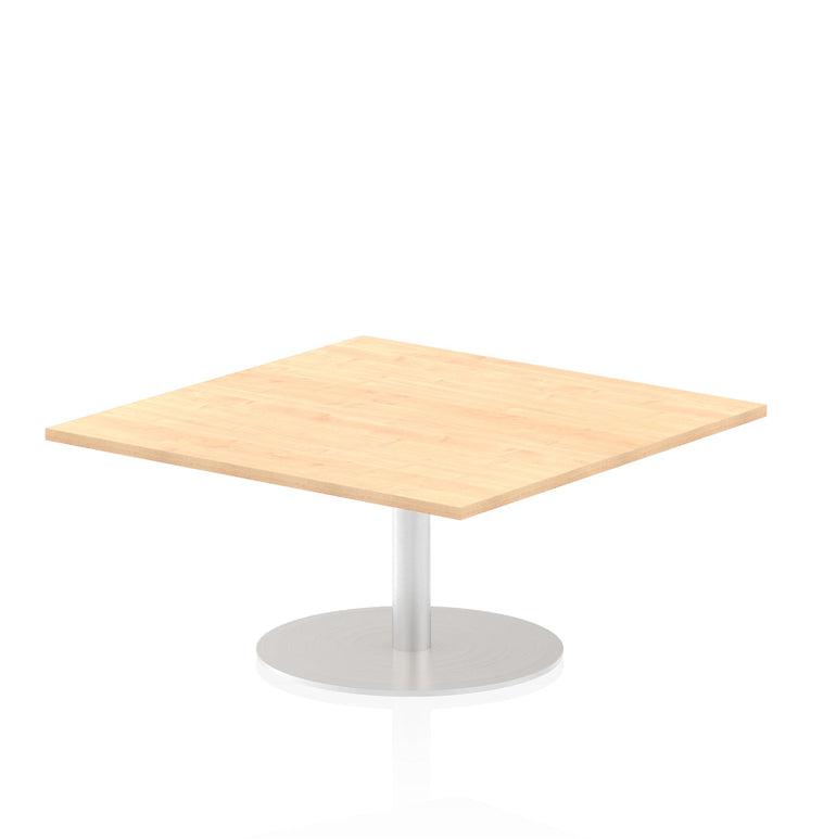 Italia Square Poseur Table - MFC Material, Self-Assembly, Bistro Leg, Silver Frame, 5-Year Guarantee - 1000x1000, 800x800, 600x600mm Sizes