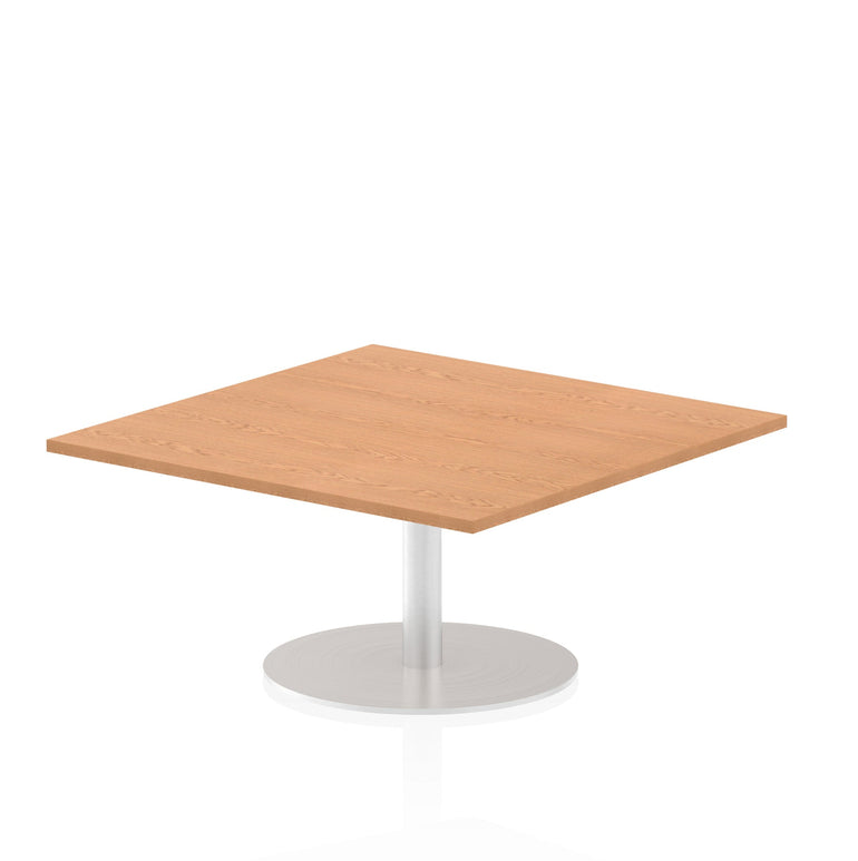 Italia Square Poseur Table - MFC Material, Self-Assembly, Bistro Leg, Silver Frame, 5-Year Guarantee - 1000x1000, 800x800, 600x600mm Sizes