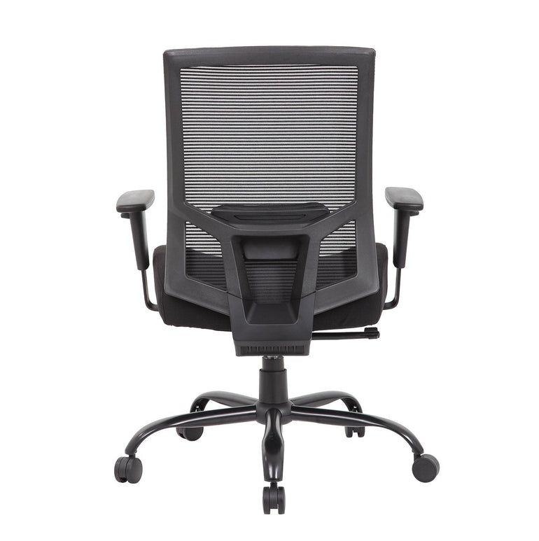 Isla bariatric operator chair with black fabric seat and mesh back - Office Products Online