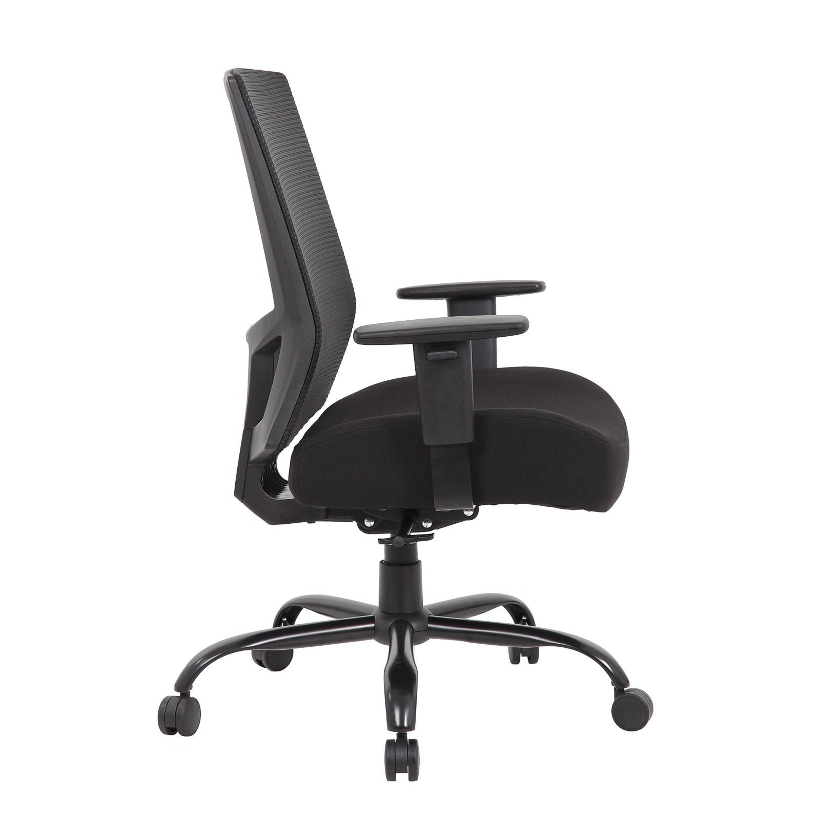 Isla bariatric operator chair with black fabric seat and mesh back - Office Products Online