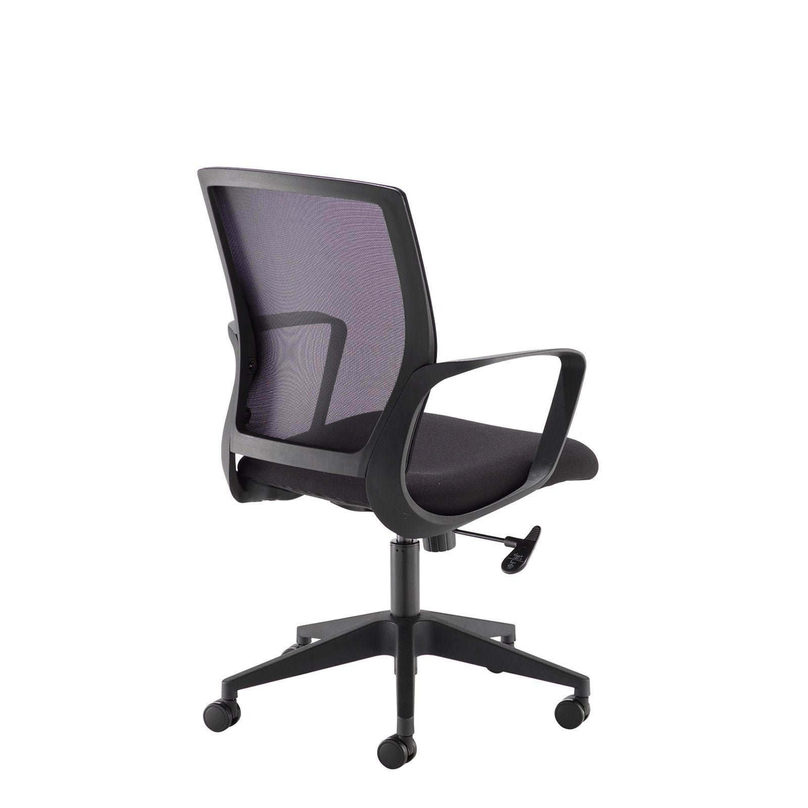 Jonas mesh back operator chair with fabric seat and black base - Office Products Online