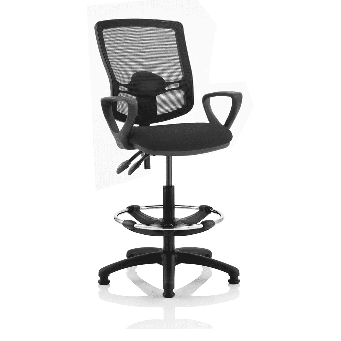 Eclipse Plus II Deluxe Mesh Back Task Operator Chair - Adjustable Office Chair with Lumbar Support, 125kg Capacity, 8hr Usage