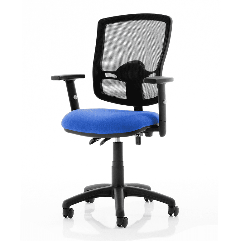 Eclipse Plus II Deluxe Mesh Back Task Operator Chair - Adjustable Office Chair with Lumbar Support, 125kg Capacity, 8hr Usage