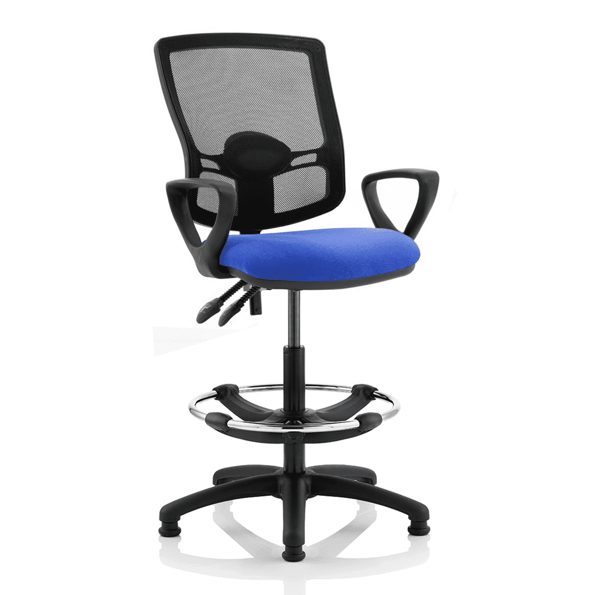 Eclipse Plus II Deluxe Mesh Back Task Operator Chair - Adjustable Office Chair with Lumbar Support, 125kg Capacity, 8hr Usage