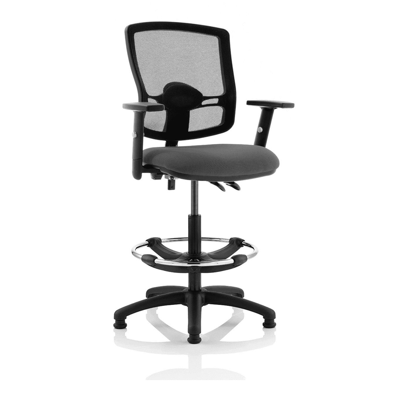 Eclipse Plus II Deluxe Mesh Back Task Operator Chair - Adjustable Office Chair with Lumbar Support, 125kg Capacity, 8hr Usage