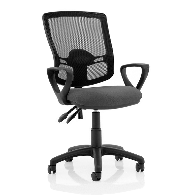 Eclipse Plus II Deluxe Mesh Back Task Operator Chair - Adjustable Office Chair with Lumbar Support, 125kg Capacity, 8hr Usage