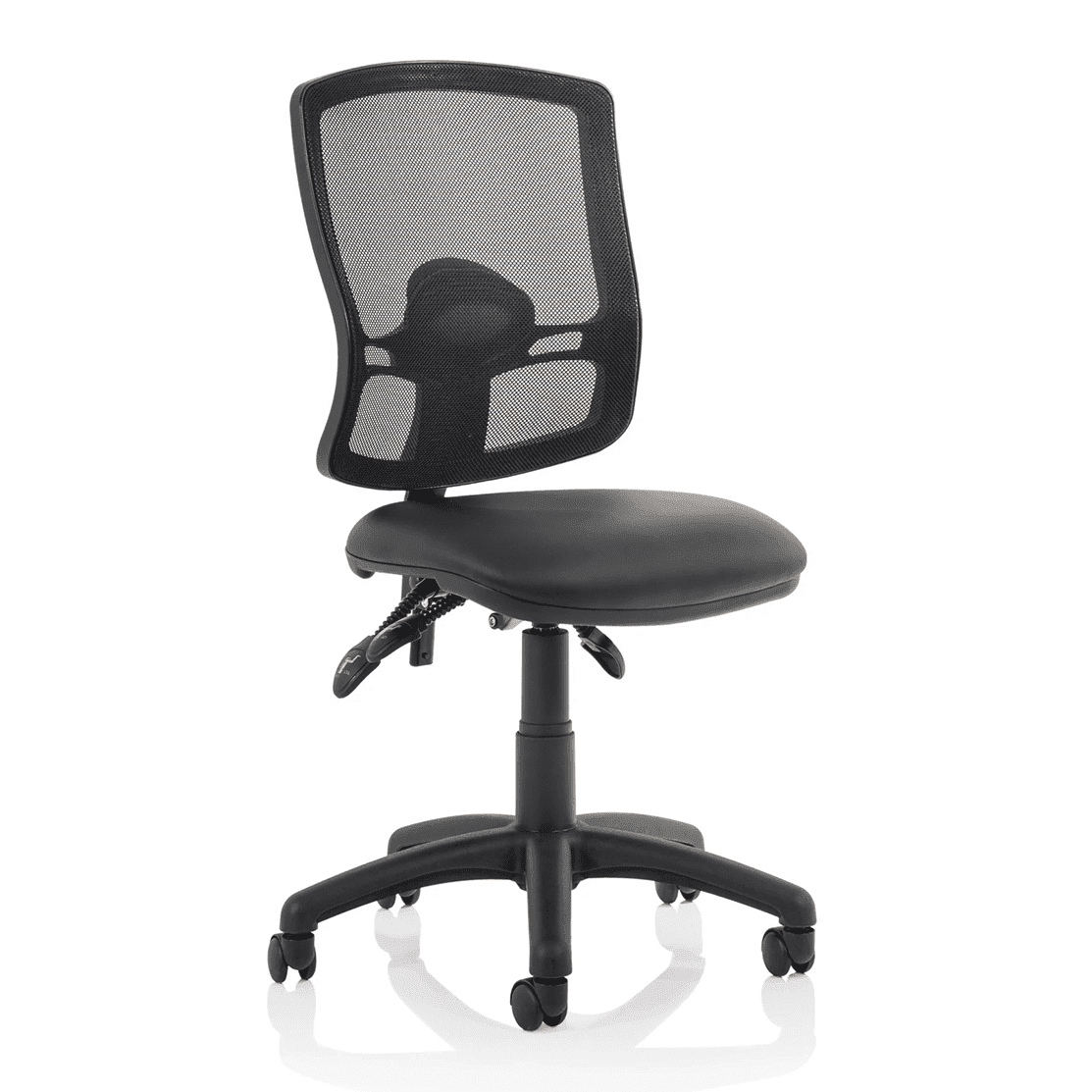 Eclipse Plus III Deluxe Medium Mesh Back Task Operator Office Chair - Adjustable Lumbar Support, 125kg Capacity, 8hr Usage, 3yr Warranty