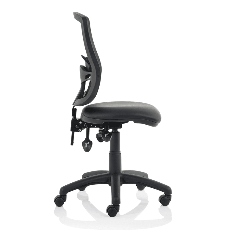 Eclipse Plus III Deluxe Medium Mesh Back Task Operator Office Chair - Adjustable Lumbar Support, 125kg Capacity, 8hr Usage, 3yr Warranty