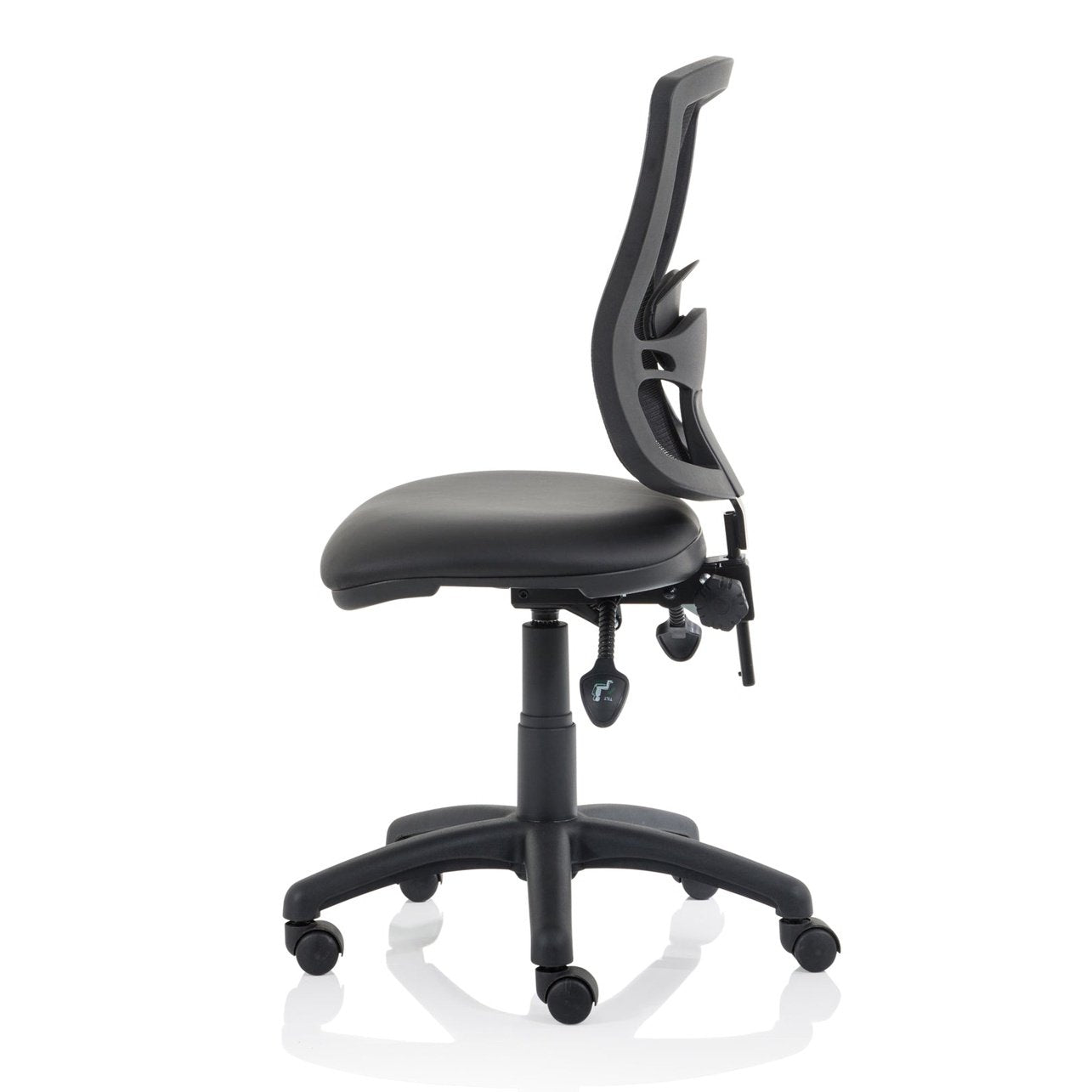 Eclipse Plus III Deluxe Medium Mesh Back Task Operator Office Chair - Adjustable Lumbar Support, 125kg Capacity, 8hr Usage, 3yr Warranty