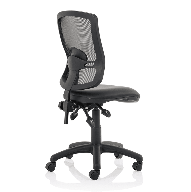 Eclipse Plus III Deluxe Medium Mesh Back Task Operator Office Chair - Adjustable Lumbar Support, 125kg Capacity, 8hr Usage, 3yr Warranty