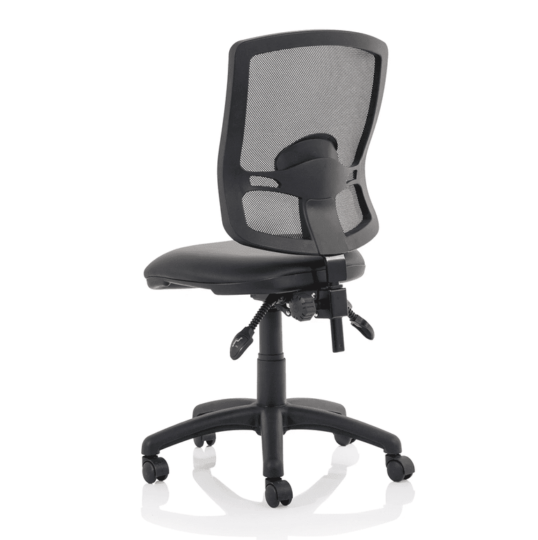 Eclipse Plus III Deluxe Medium Mesh Back Task Operator Office Chair - Adjustable Lumbar Support, 125kg Capacity, 8hr Usage, 3yr Warranty