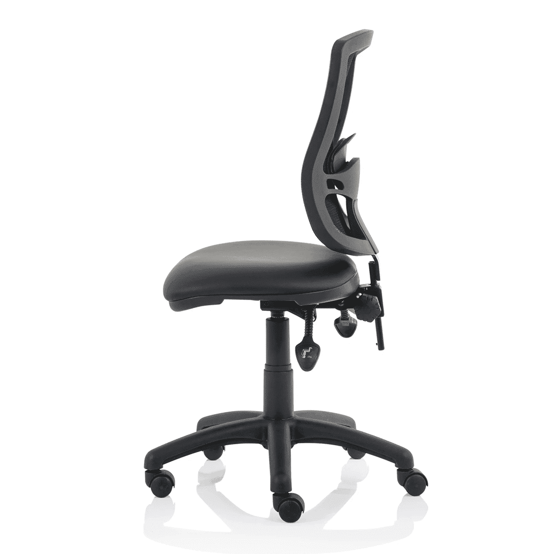 Eclipse Plus III Deluxe Medium Mesh Back Task Operator Office Chair - Adjustable Lumbar Support, 125kg Capacity, 8hr Usage, 3yr Warranty