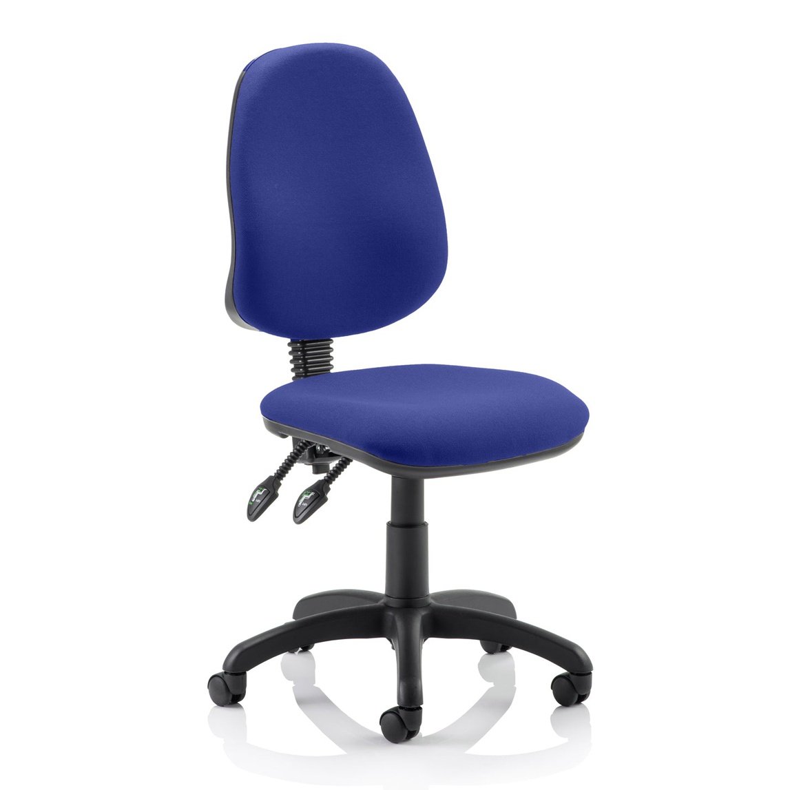 Eclipse Plus II Medium Back Task Operator Chair - Fabric & Bonded Leather, Adjustable Height, 125kg Capacity, 8hr Usage, 3yr Mechanism Warranty