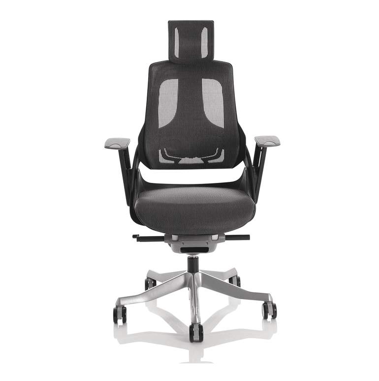 Razz Executive Chair with Black Shell | High Back, Tilt Mechanism, Alu ...