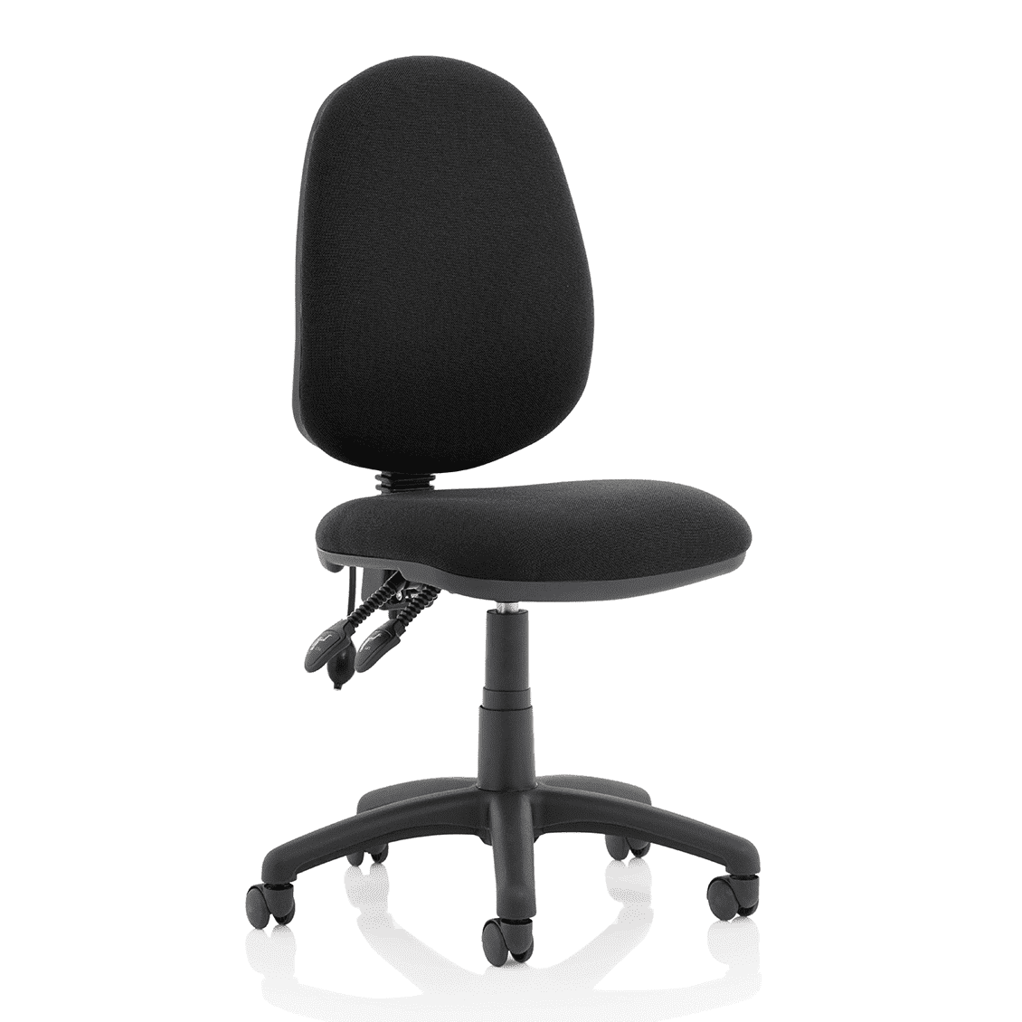 Eclipse Plus II Medium Back Task Operator Chair - Fabric & Bonded Leather, Adjustable Height, 125kg Capacity, 8hr Usage, 3yr Mechanism Warranty