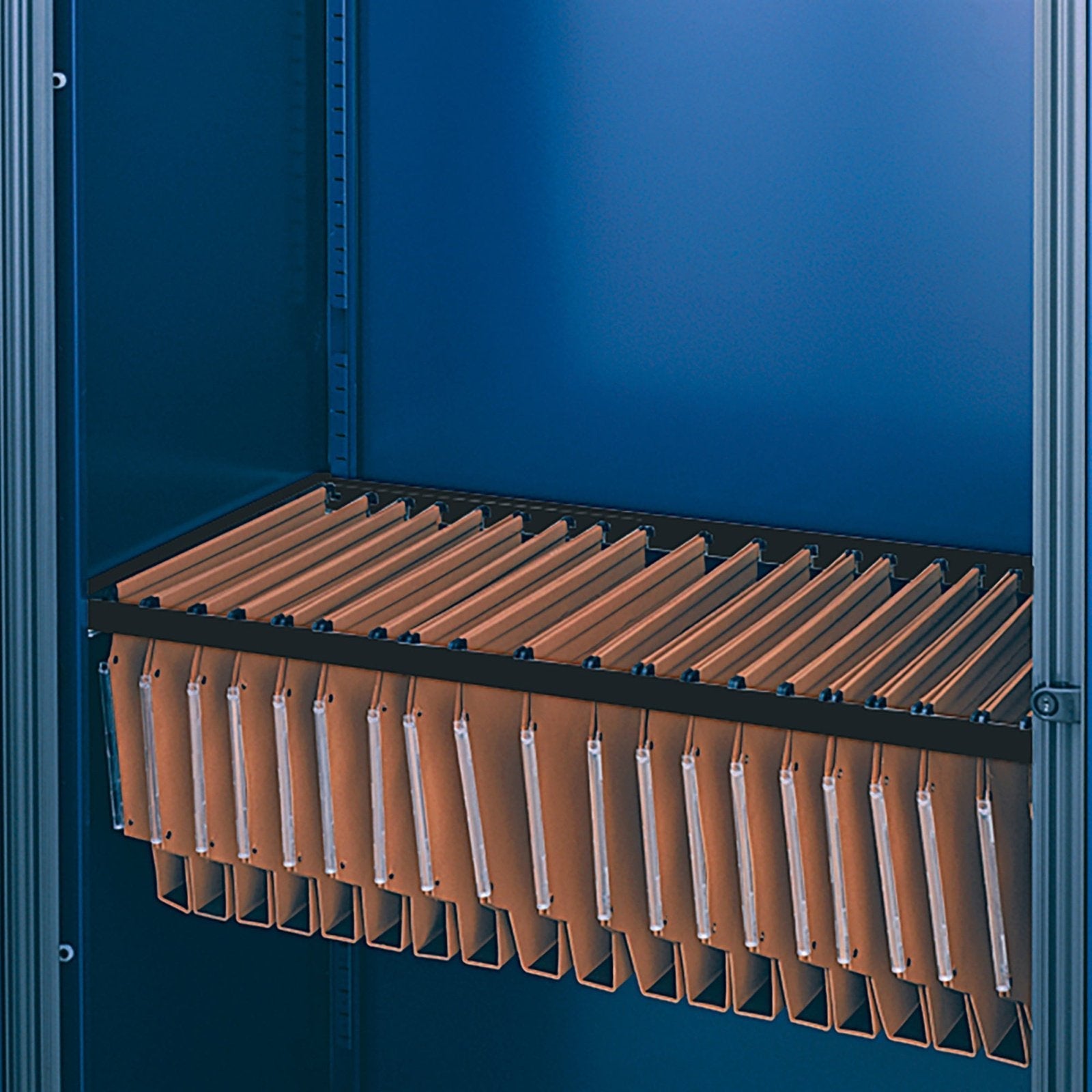 Lateral filing frame for Bisley systems storage cupboards and tambours - black - Office Products Online