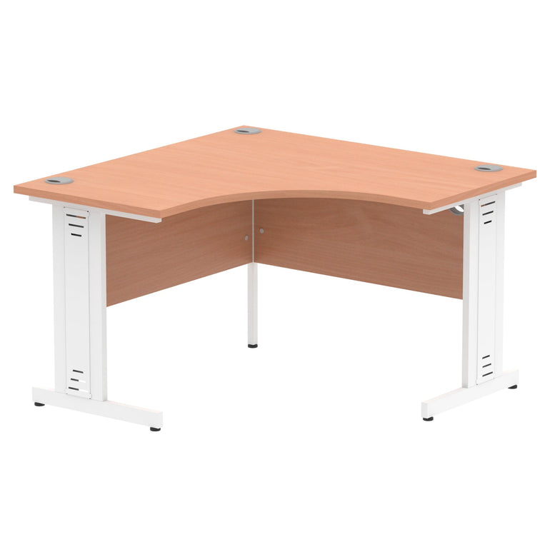 Dynasty 1200mm Corner Desk - Cable Managed Leg | Weather & Heat Resistant Melamine Finish