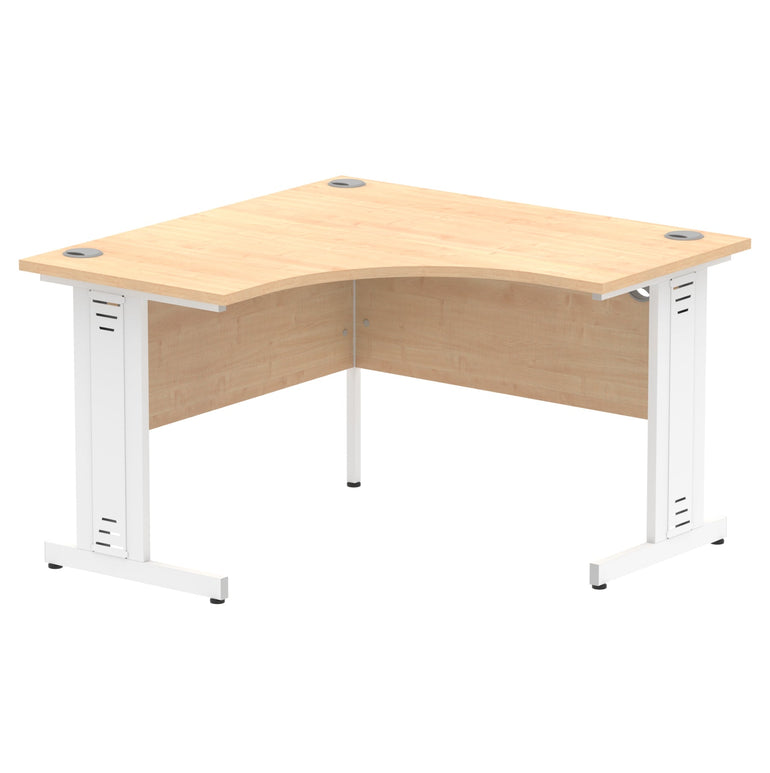 Dynasty 1200mm Corner Desk - Cable Managed Leg | Weather & Heat Resistant Melamine Finish