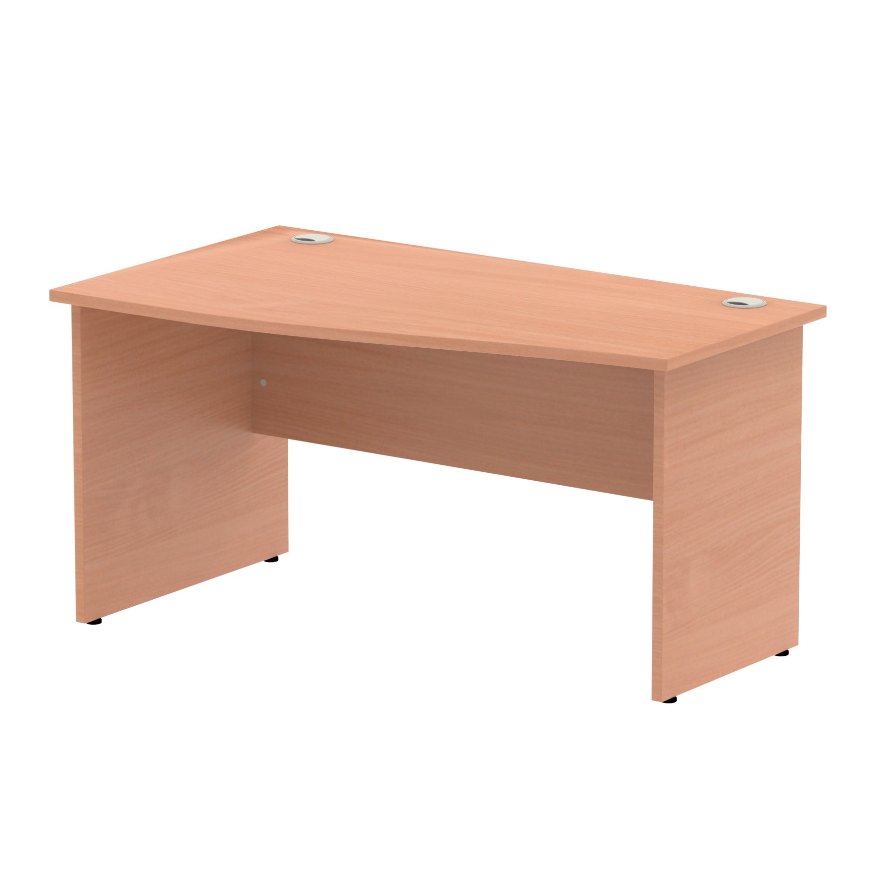 Impulse Panel End Straight Desk (1200-1800mm) with Mobile Pedestal - MFC, Rectangular, Lockable Drawers, 5-Year Guarantee