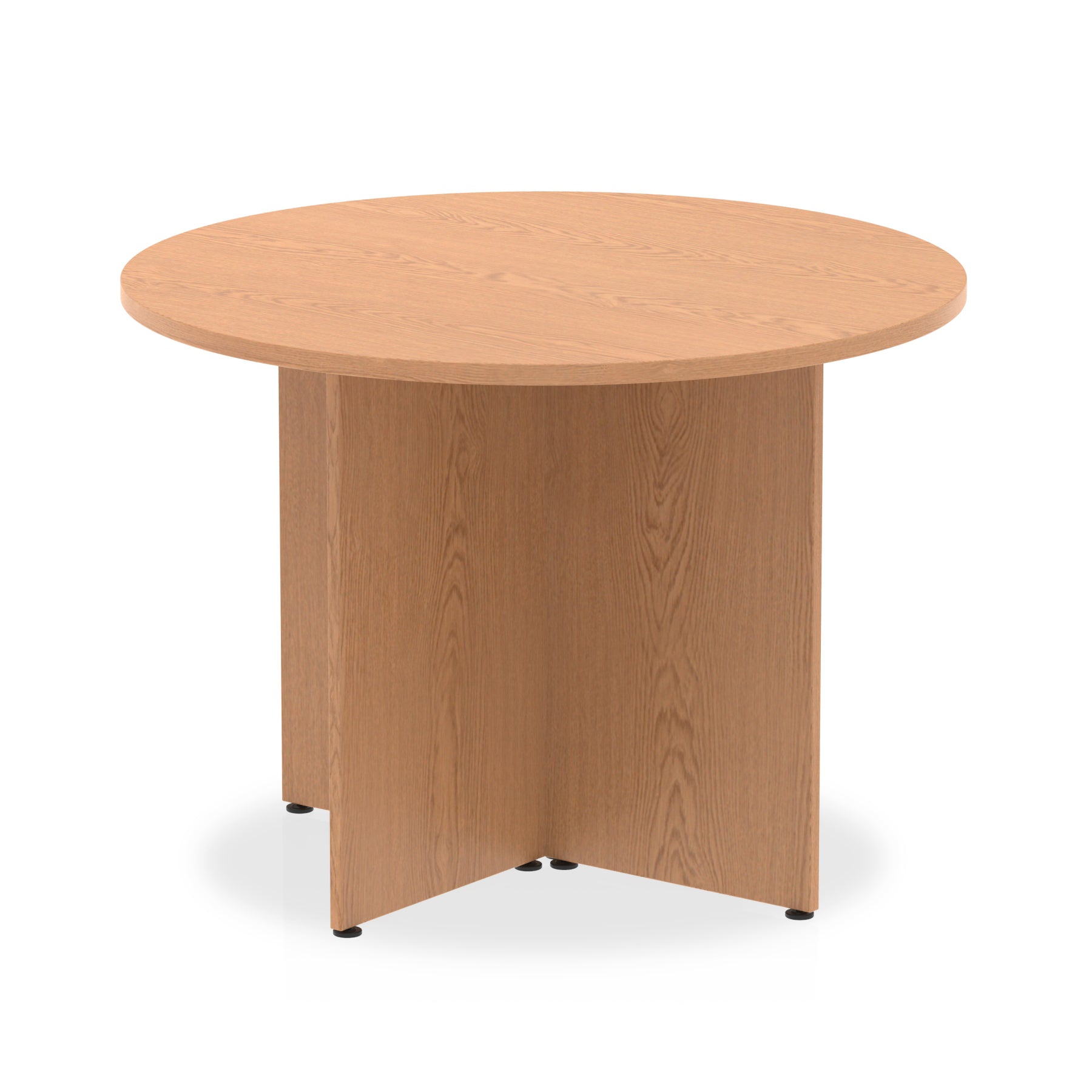 Impulse Round Table Arrowhead Leg - 1000x1000 or 1200x1200 MFC Circular Desk, Self-Assembly, 5-Year Guarantee, 25mm Thickness, 39-47.1kg Weight