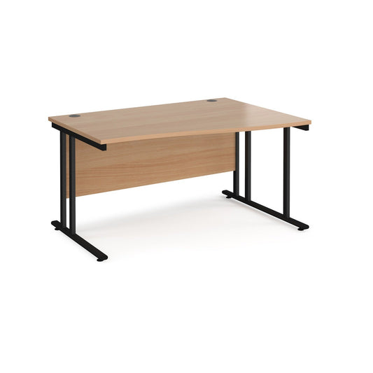 Maestro 25 cantilever leg right hand wave desk - Office Products Online