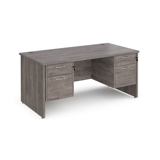 Maestro 25 panel leg straight desk 800 deep with two x 2 drawer pedestals - Office Products Online