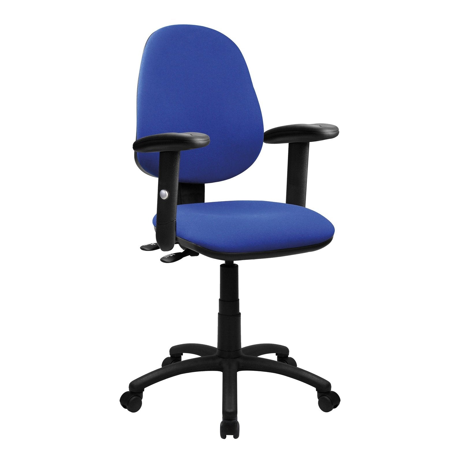 Medium Back Synchronous Operator Chair - Triple Lever with Height Adjustable Arms - Office Products Online