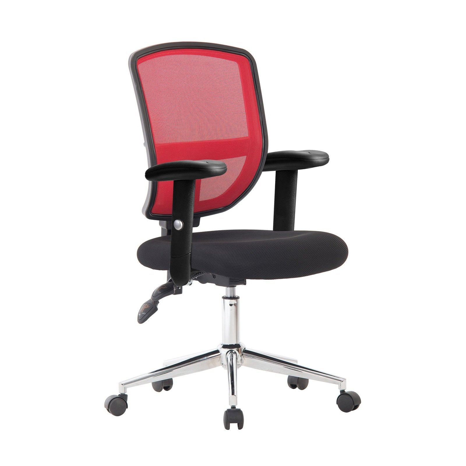 Medium Back Two Tone Designer Mesh Operator Chair with Sculptured Lumbar, Spine Support and Height Adjustable Arms - Office Products Online