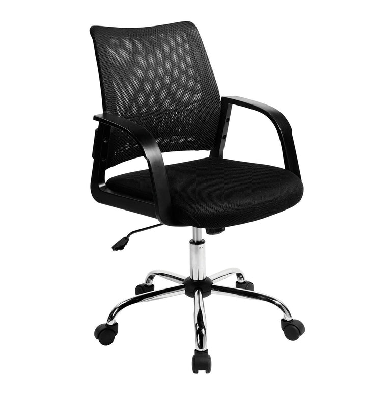 Medium Mesh Back Task Operator Armchair with Chrome Base - Office Products Online