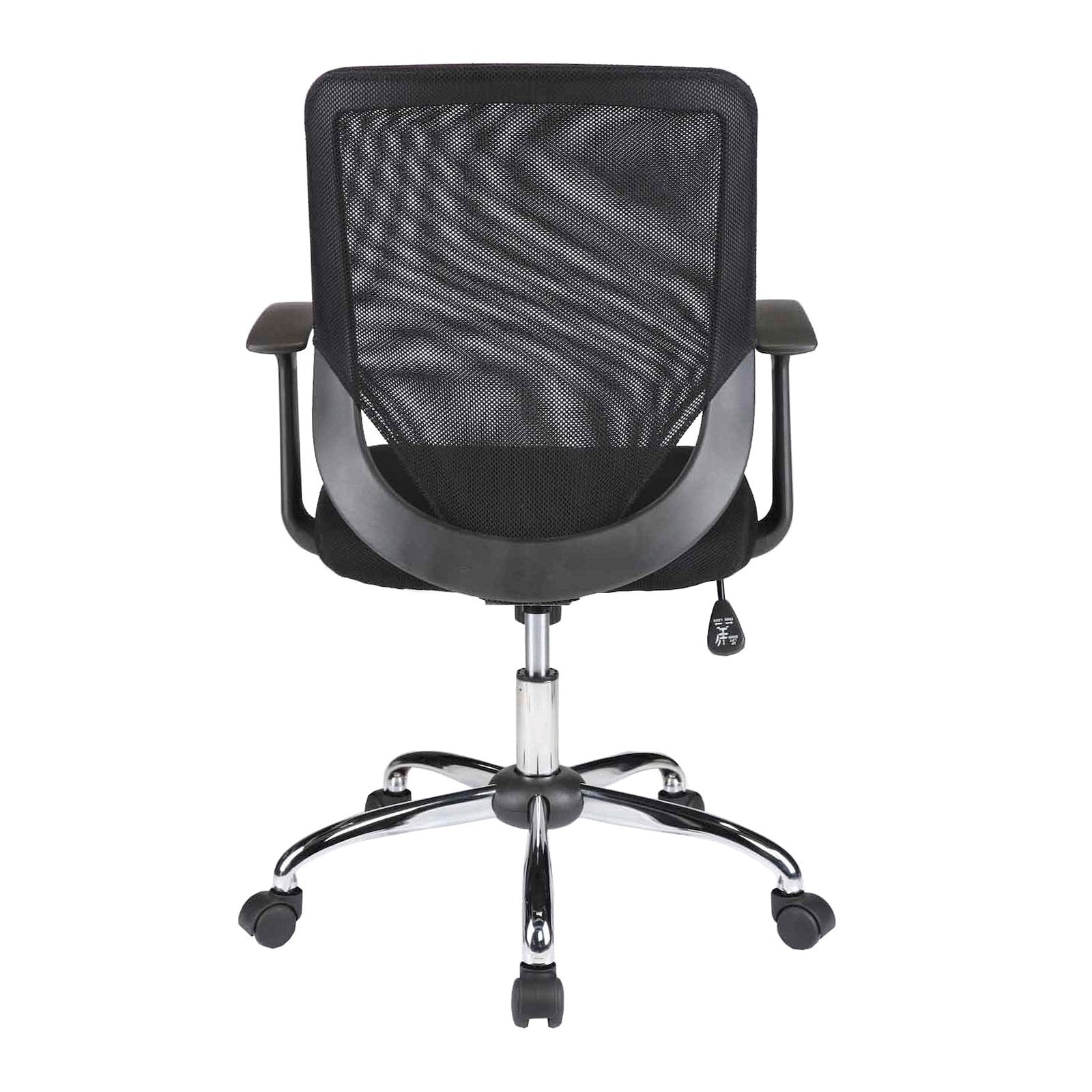 Mesh Back Task Operator Armchair with Chrome Base - Black - Office Products Online