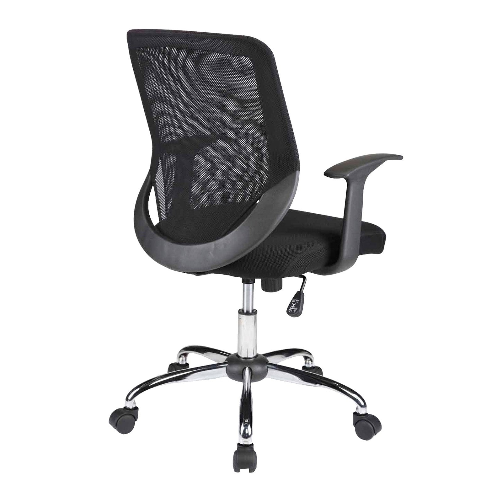 Mesh Back Task Operator Armchair with Chrome Base - Black - Office Products Online