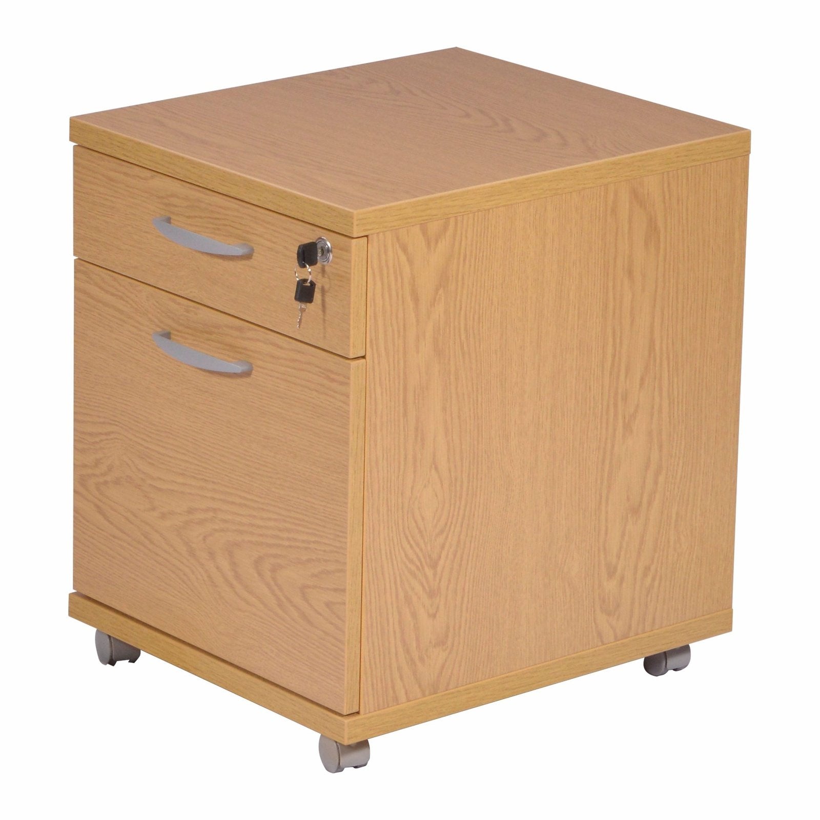 Mobile Pedestal with Castors for Mobility - 2 Drawer - Office Products Online