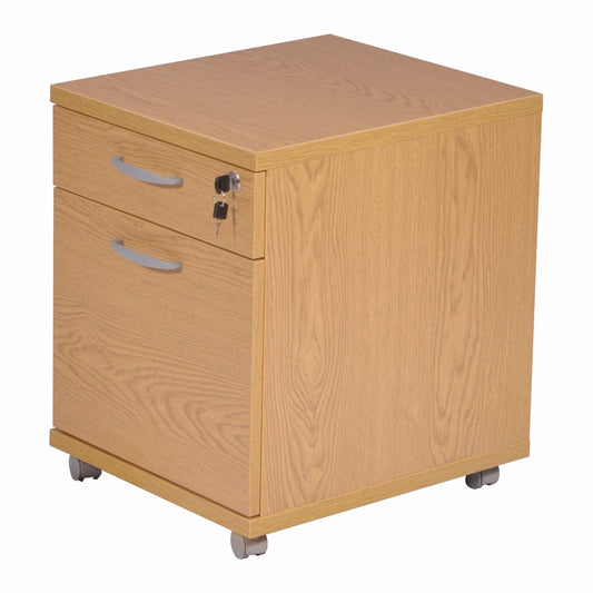 Mobile Pedestal with Castors for Mobility - 2 Drawer - Office Products Online