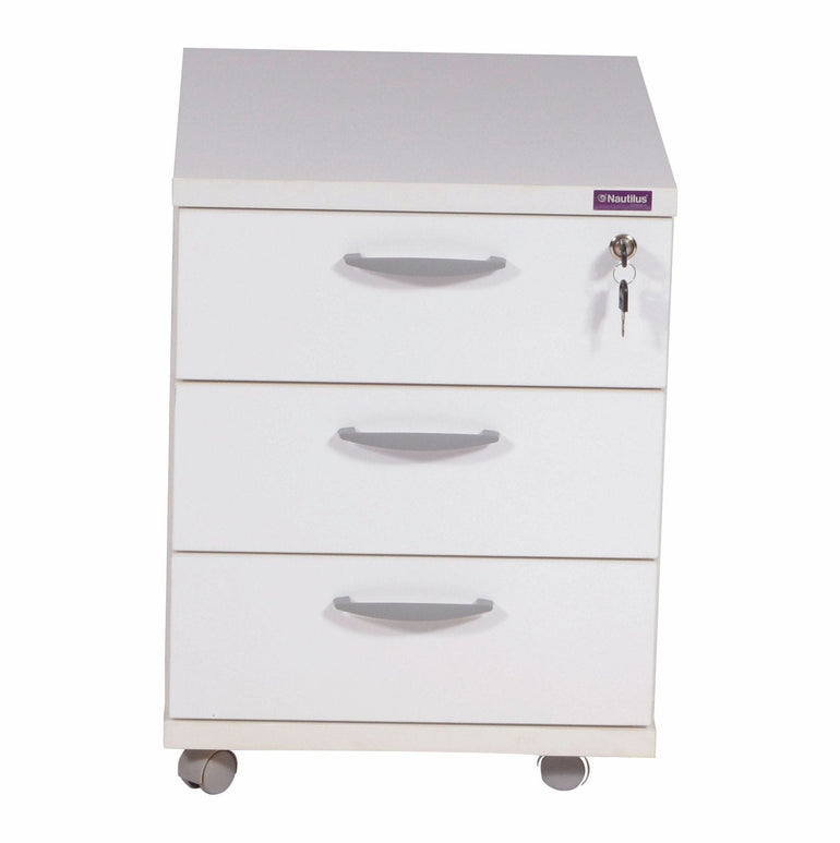 Mobile Pedestal with Castors for Mobility - 3 Drawer - Office Products Online