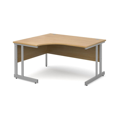 Momento cantilever leg left hand ergonomic desk - Office Products Online