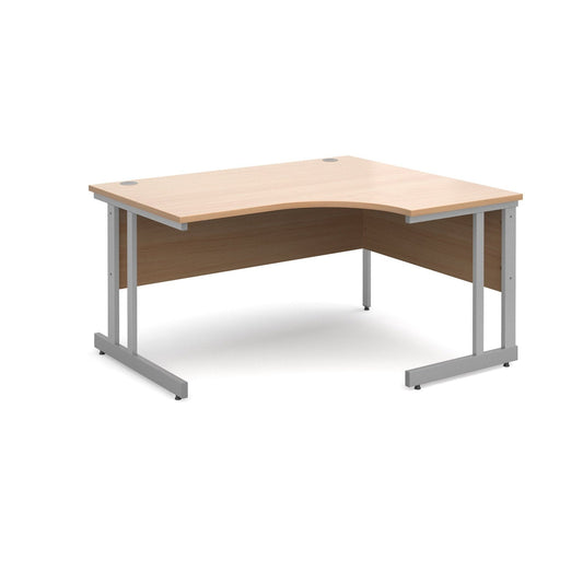 Momento cantilever leg right hand ergonomic desk - Office Products Online
