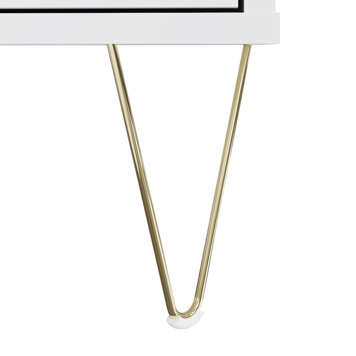 Monaco Corner TV Cabinet White allhomely
