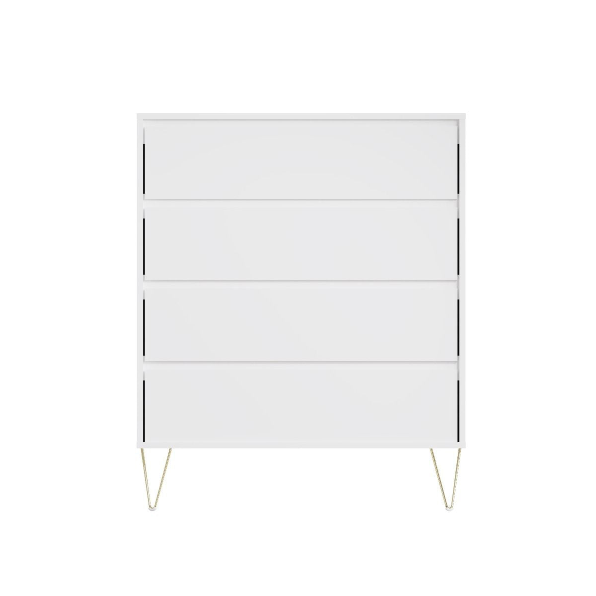 Monaco Drawer Chest White allhomely