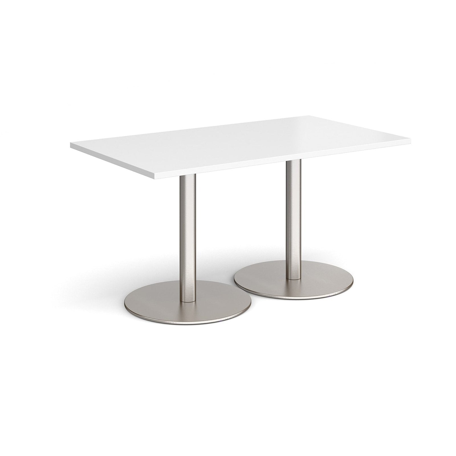 Monza rectangular dining table with flat bases - Office Products Online